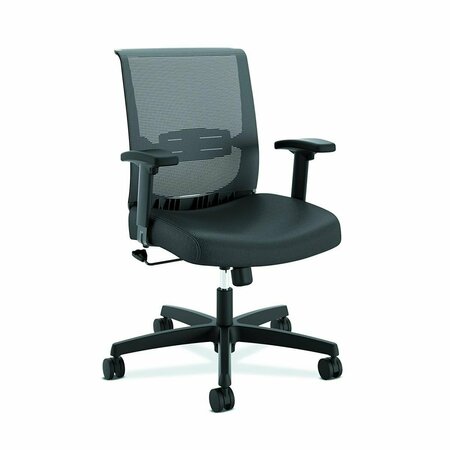 SEATSOLUTIONS Convergence Swivel-Tilt Adjustable Task Chair Black SE3767628